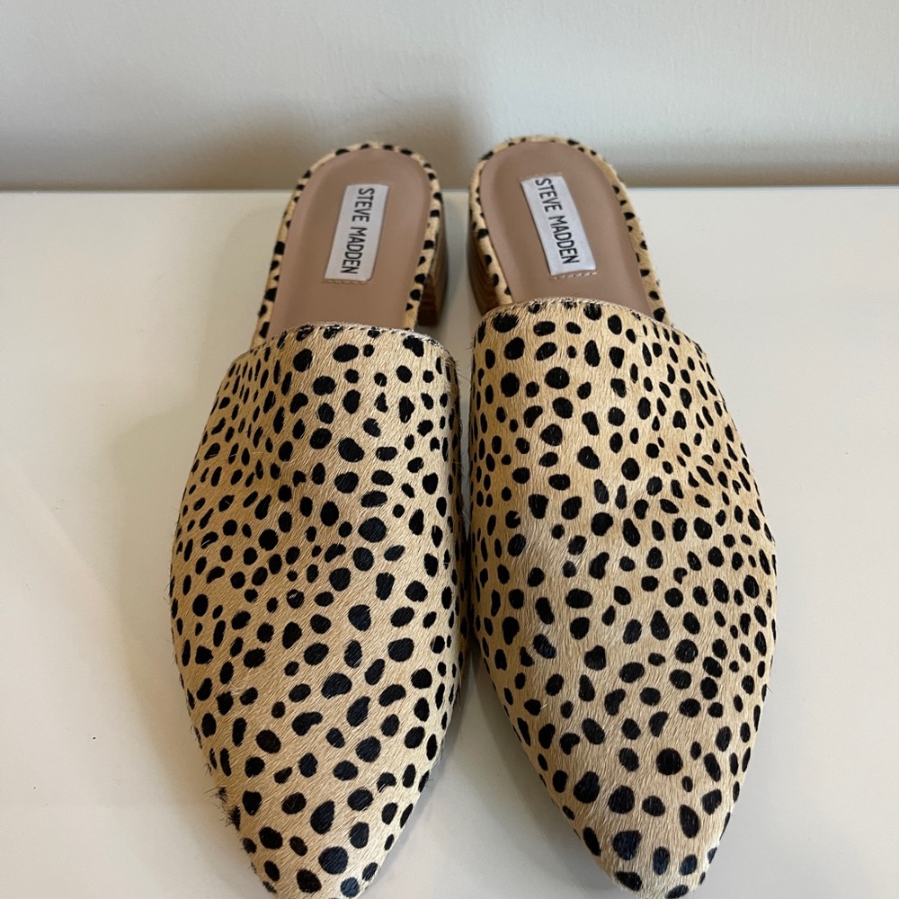 Steve Madden Pony Hair Miles Cheetah Print Size 11M